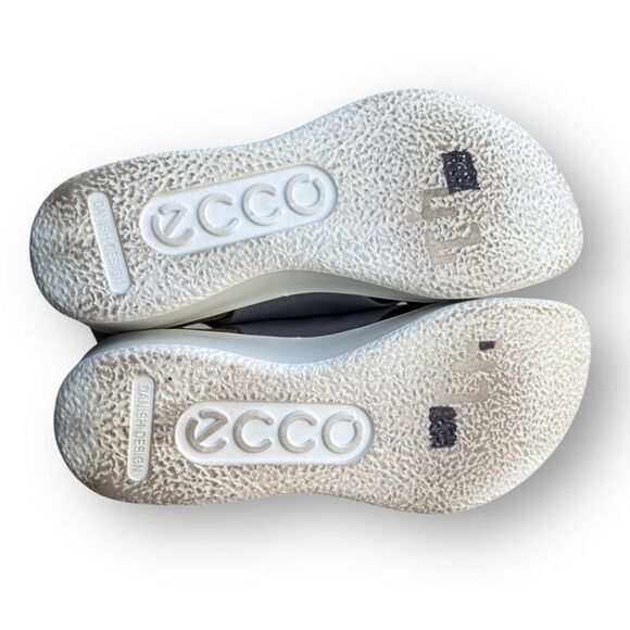 ECCO Corksphere Wedge Sandals Grey Comfort Walking Adjustable Women's size 10 - Picture 13 of 15